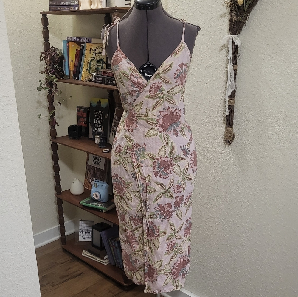 Faithfull the Brand Floral Pink Dress